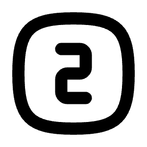 Square Rounded Number 2 Icon from Tabler Line Set