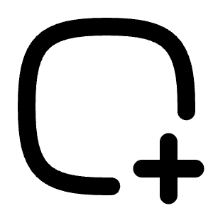 Square Rounded Plus 2 Icon from Tabler Line Set