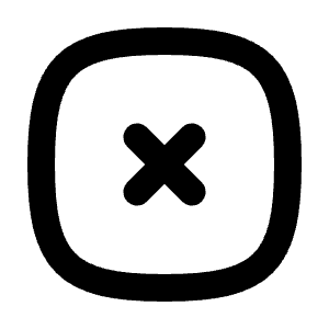 Square Rounded X Icon from Tabler Line Set