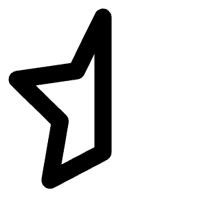 Star Half Icon from Tabler Line Set