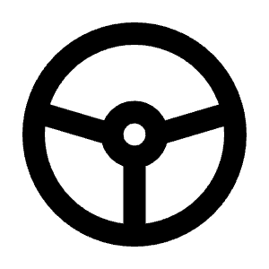 Steering Wheel Icon from Tabler Line Set