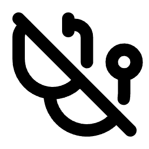 Stethoscope Off Icon from Tabler Line Set