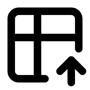 Table Import Icon from Tabler Line Set
