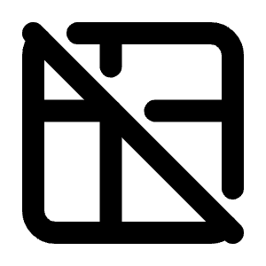 Table Off Icon from Tabler Line Set
