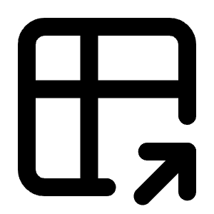 Table Share Icon from Tabler Line Set