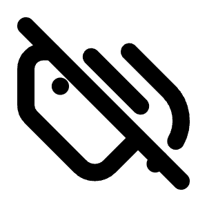 Tags Off Icon from Tabler Line Set