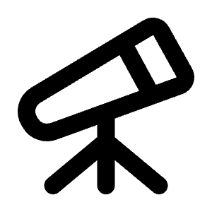 Telescope Icon from Tabler Line Set