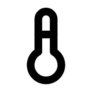 Temperature Icon from Tabler Line Set