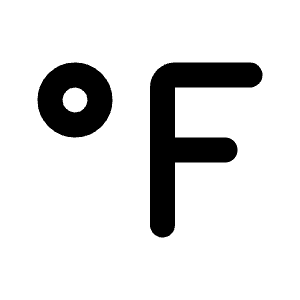 Temperature Fahrenheit Icon from Tabler Line Set