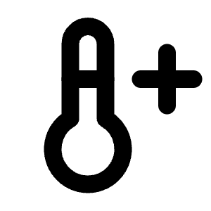 Temperature Plus Icon from Tabler Line Set