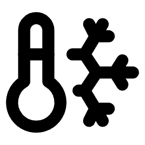 Temperature Snow Icon from Tabler Line Set