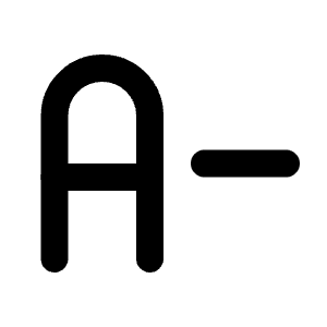 Text Decrease Icon from Tabler Line Set