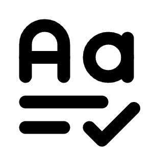 Text Grammar Icon from Tabler Line Set