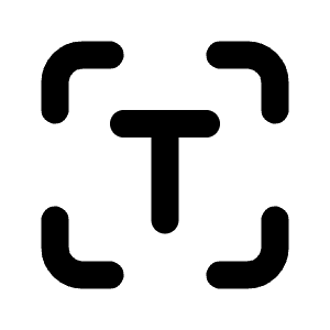 Text Recognition Icon from Tabler Line Set