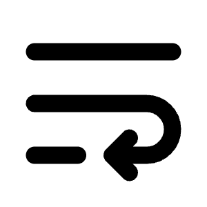 Text Wrap Icon from Tabler Line Set