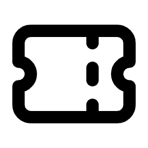 Ticket Icon from Tabler Line Set