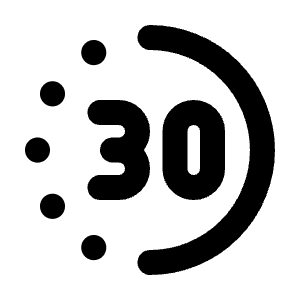 Time Duration 30 Icon from Tabler Line Set