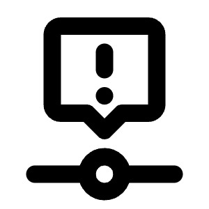Timeline Event Exclamation Icon from Tabler Line Set