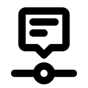 Timeline Event Text Icon from Tabler Line Set