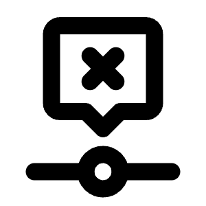 Timeline Event X Icon from Tabler Line Set