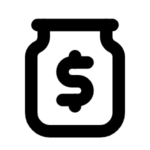 Tip Jar Icon from Tabler Line Set