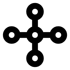 Topology Star 2 Icon from Tabler Line Set