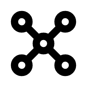 Topology Star Icon from Tabler Line Set