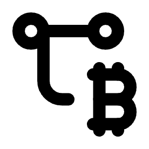 Transaction Bitcoin Icon from Tabler Line Set