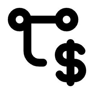 Transaction Dollar Icon from Tabler Line Set