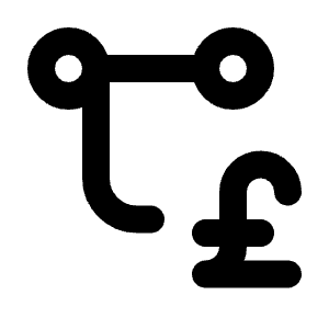 Transaction Pound Icon from Tabler Line Set