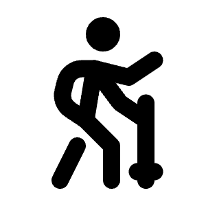 Trekking Icon from Tabler Line Set