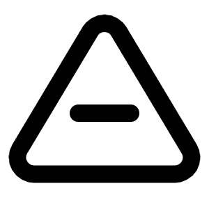 Triangle Minus Icon from Tabler Line Set