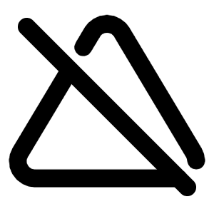 Triangle Off Icon from Tabler Line Set