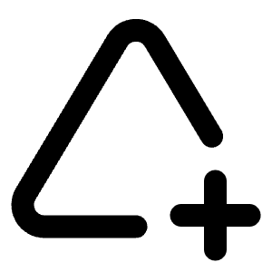 Triangle Plus 2 Icon from Tabler Line Set