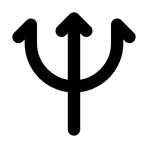 Trident Icon from Tabler Line Set