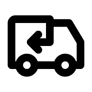 Truck Return Icon from Tabler Line Set