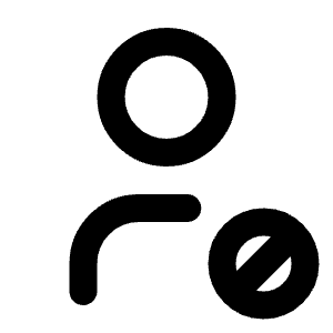 User Cancel Icon from Tabler Line Set