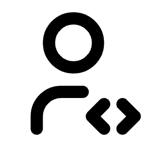 User Code Icon from Tabler Line Set