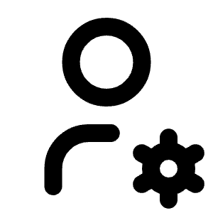 User Cog Icon from Tabler Line Set