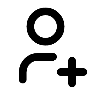 User Plus Icon from Tabler Line Set