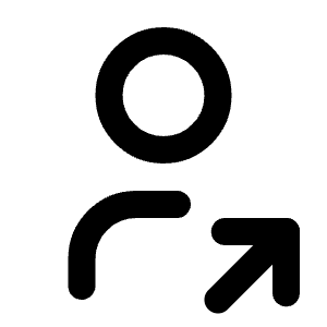 User Share Icon from Tabler Line Set