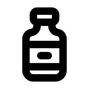 Vaccine Bottle Icon from Tabler Line Set