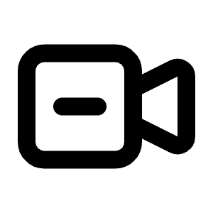 Video Minus Icon from Tabler Line Set