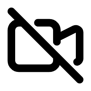 Video Off Icon from Tabler Line Set
