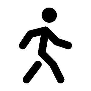 Walk Icon from Tabler Line Set