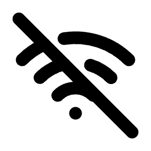 Wifi Off Icon from Tabler Line Set