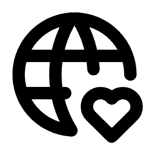 World Heart Icon from Tabler Line Set