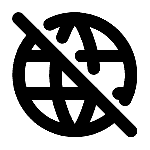 World Off Icon from Tabler Line Set