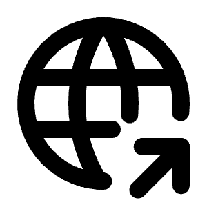 World Share Icon from Tabler Line Set