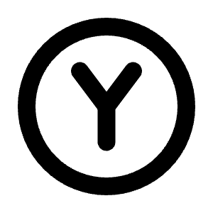 Xbox Y Icon from Tabler Line Set